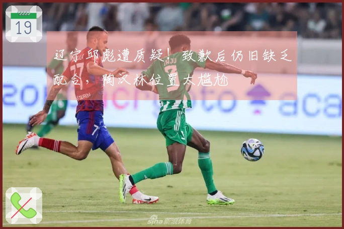 辽宁邱彪遭质疑！致歉后仍旧缺乏配合，陶汉林位置太尴尬